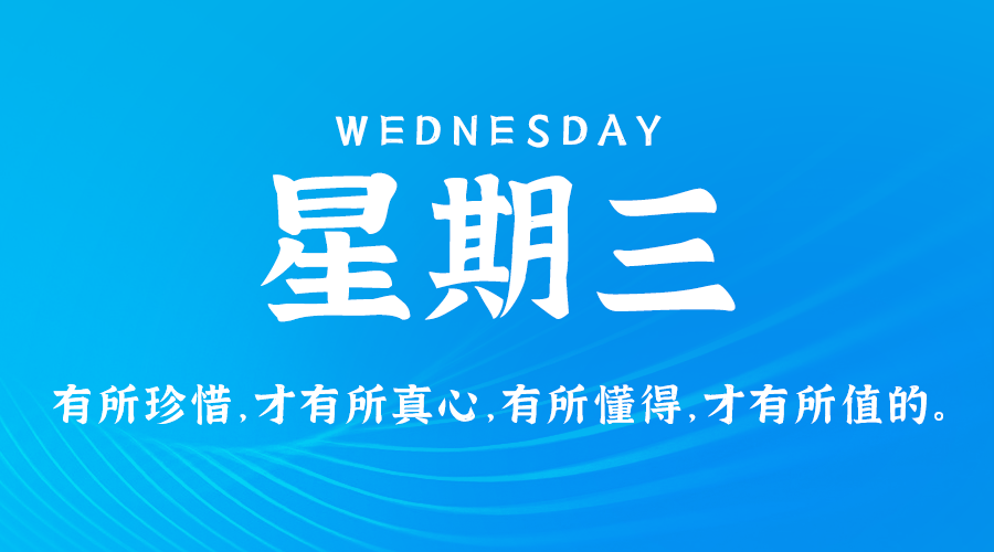 7月31日，星期三，在这里每天60秒读懂世界！